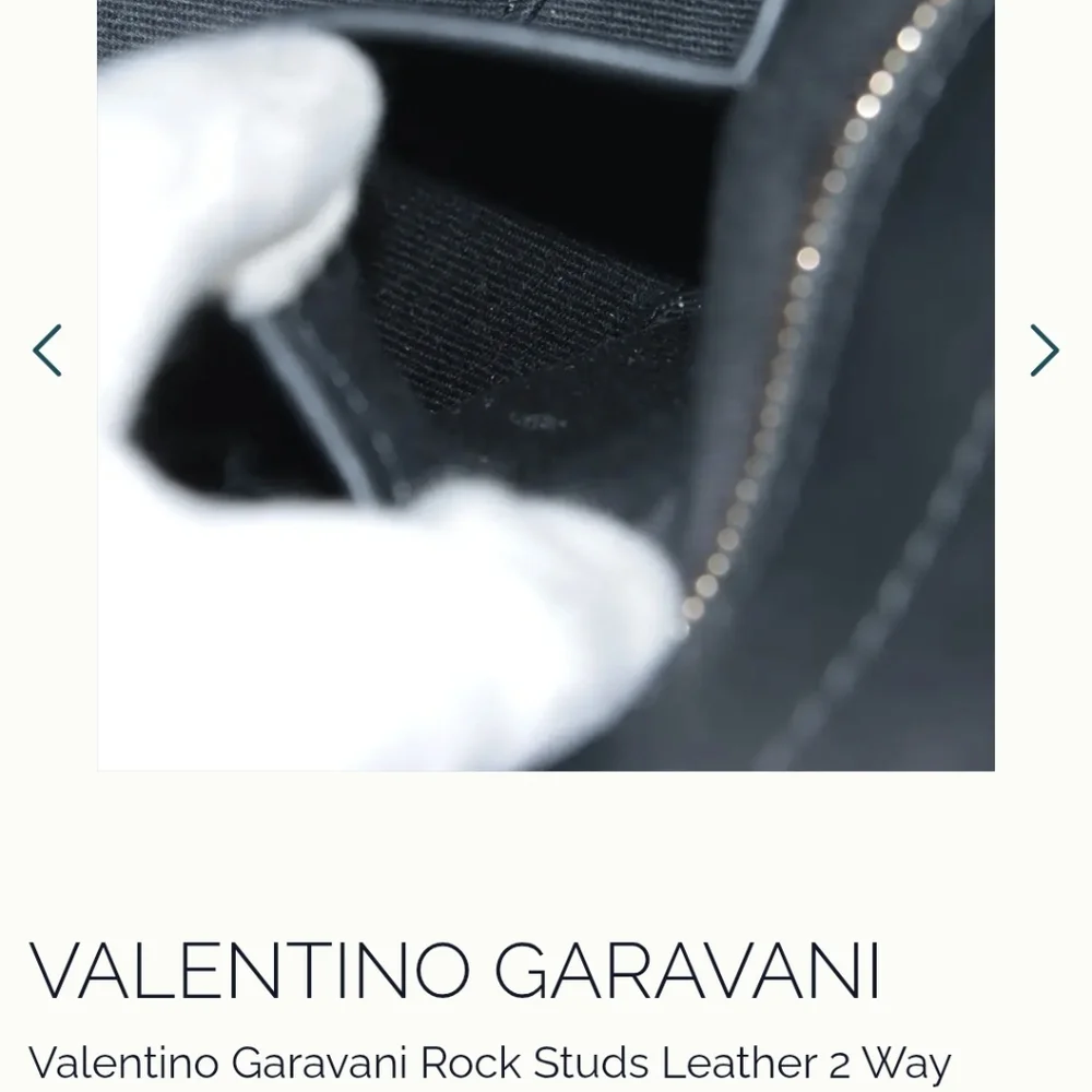 Valentino Garavani Black Tote with Silver Studs - Picture 11 of 13